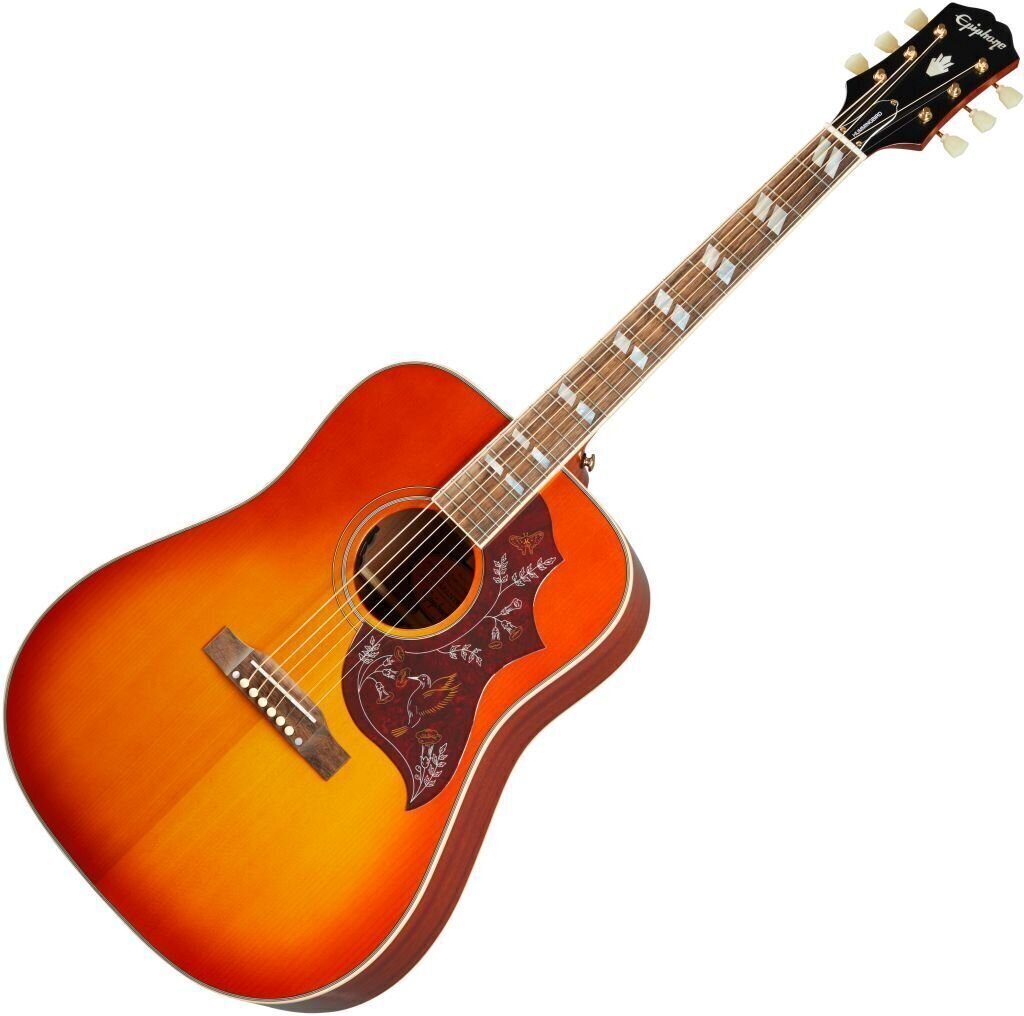 Elektroakustická gitara Dreadnought Epiphone Masterbilt Hummingbird Aged Cherry Sunburst