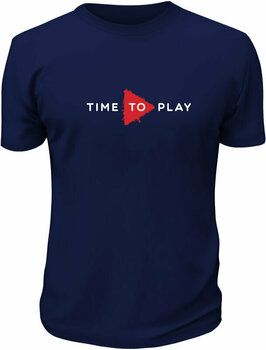 T-Shirt Muziker T-Shirt Time To Play Navy-Rot 3XL - 1