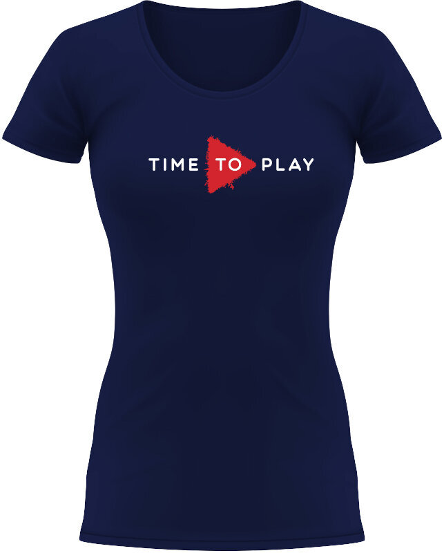T-Shirt Muziker T-Shirt Time To Play Navy-Rot L