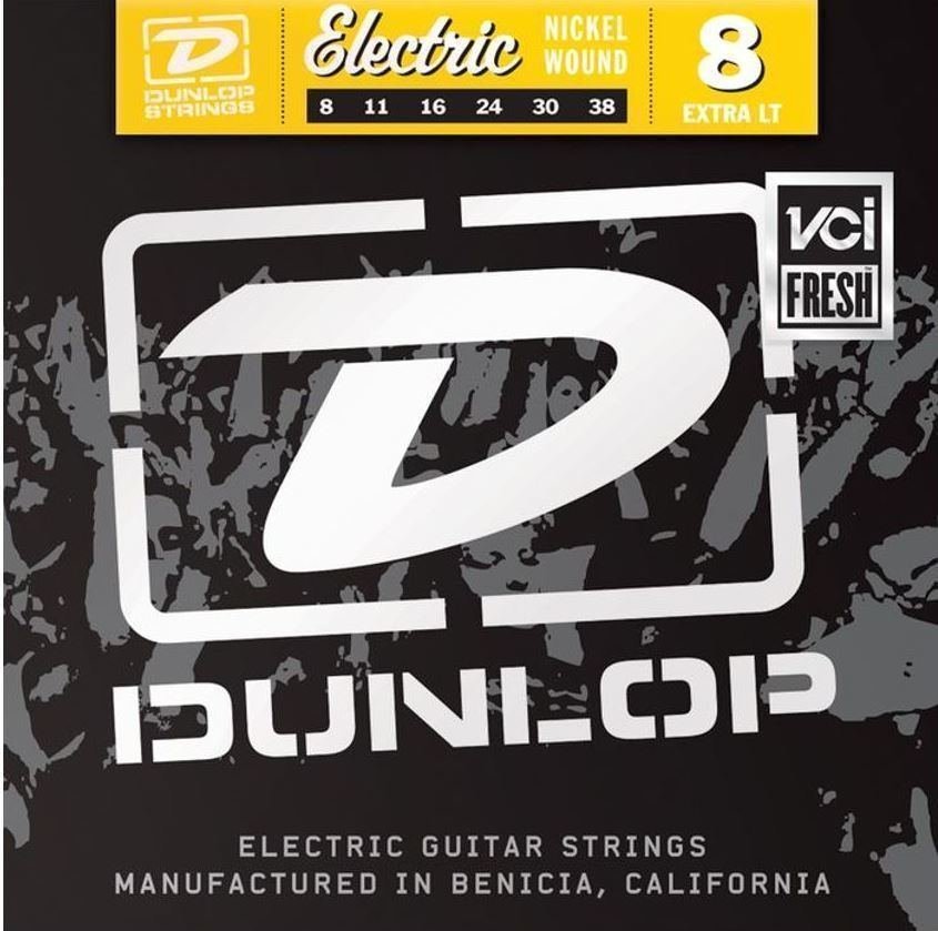 Snaren voor elektrische gitaar Dunlop DEN1006 Nickel Plated Steel Electric Guitar Strings 8-38