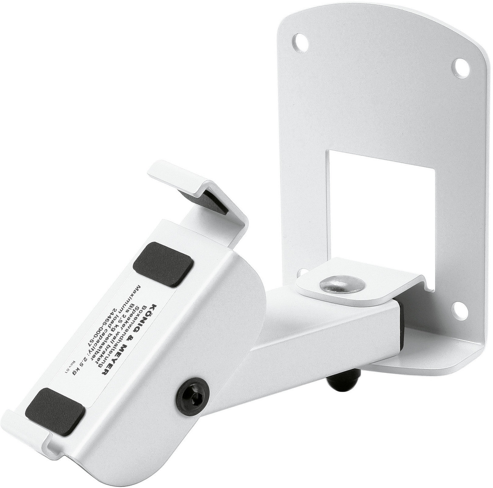 Wall mount for speakerboxes Konig & Meyer 24465  WH Wall mount for speakerboxes