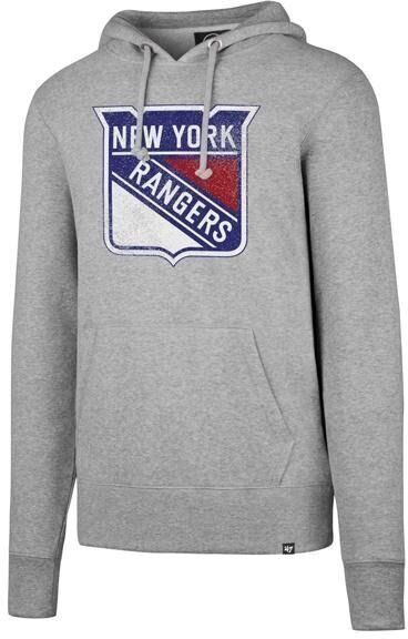 Суичър за хокей New York Rangers NHL Pullover Slate Grey S Суичър за хокей