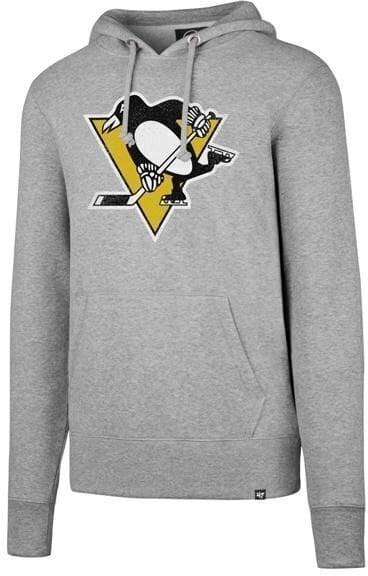 Chandail à capuchon de hockey Pittsburgh Penguins NHL Pullover Slate Grey S Chandail à capuchon de hockey