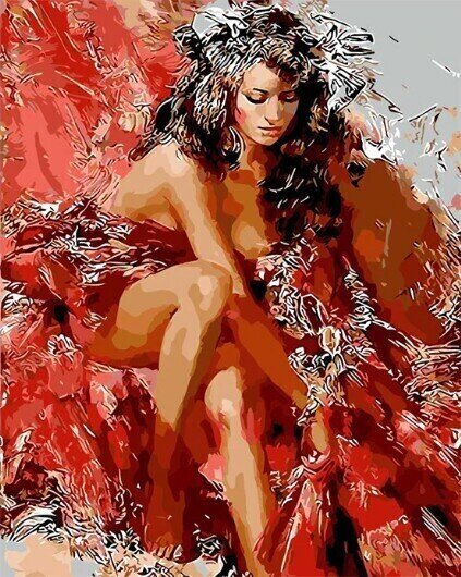 Pintura por números Gaira Painting by Numbers Flamenco Dancer