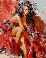 Gaira Maľovanie podľa čísiel Flamenco tanečnica