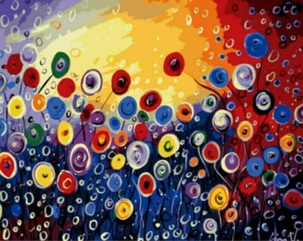 Painting by Numbers Gaira Painting by Numbers Abstract Flowers - 1