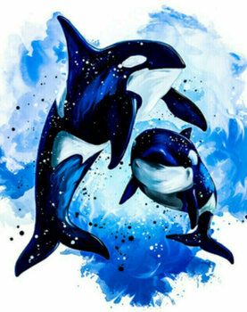 Pintura por números Gaira Painting by Numbers Killer Whales Pintura por números - 1