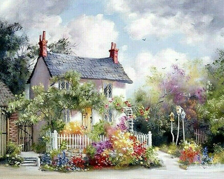 Painting by Numbers Gaira Painting by Numbers House With a Garden - 1