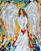Рисуване по номера Gaira Мозайка Ангел 2