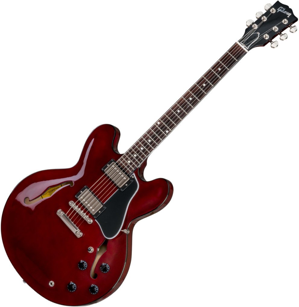 Halbresonanz-Gitarre Gibson ES-335 Dot Wine Red