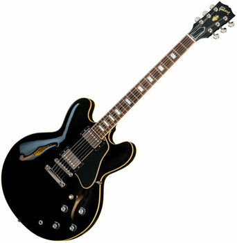 Halbresonanz-Gitarre Gibson ES-335 Traditional Vintage Ebony - 1