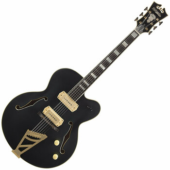 Semi-Acoustic Guitar D'Angelico Deluxe 59 Matte Midnight - 1