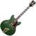 Guitare semi-acoustique D'Angelico Deluxe DC Stairstep Matte Emerald