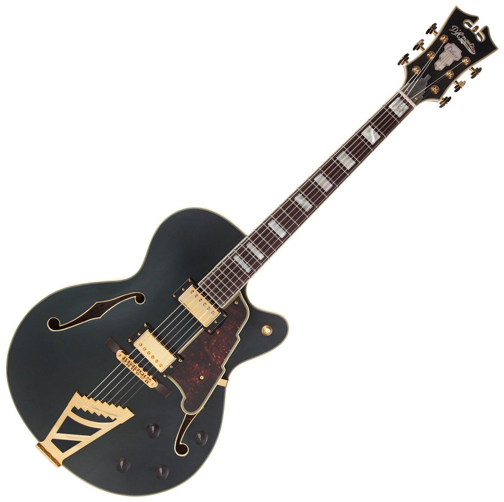Semi-Acoustic Guitar D'Angelico Deluxe DH Matte Midnight