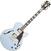 Semi-Acoustic Guitar D'Angelico Deluxe SS Stop-bar Matte Powder Blue