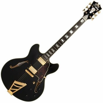 Guitare semi-acoustique D'Angelico Excel DC Stairstep Black - 1