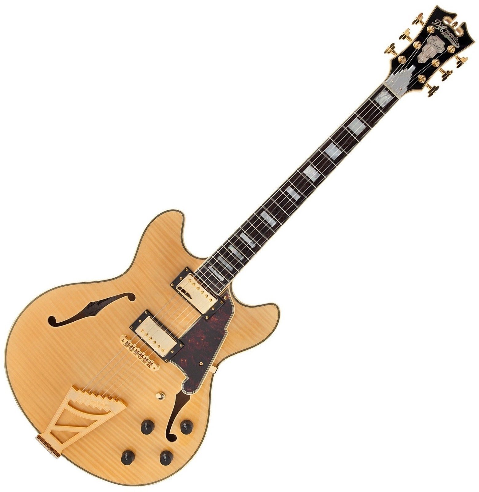 Halvakustisk gitarr D'Angelico Excel DC Stairstep Natural-Tint