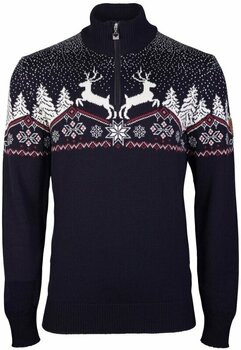 T-shirt de ski / Capuche Dale of Norway Dale Christmas Navy/Off White/Redrose S Pull-over - 1