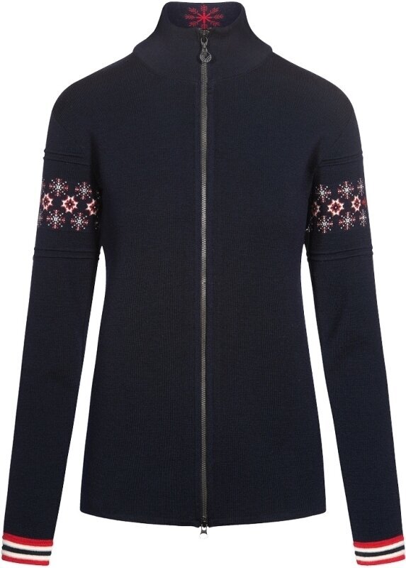 T-shirt/casaco com capuz para esqui Dale of Norway Monte Cristallo Navy/Off White/Red L Ponte