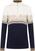 T-shirt/casaco com capuz para esqui Dale of Norway Moritz Womens Sweater Navy/Bronze/Beige/Off White XL Ponte