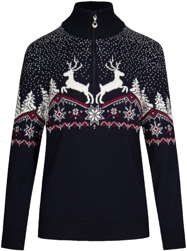 T-shirt de ski / Capuche Dale of Norway Dale Christmas Womens Navy/Off White/Redrose XS Pull-over