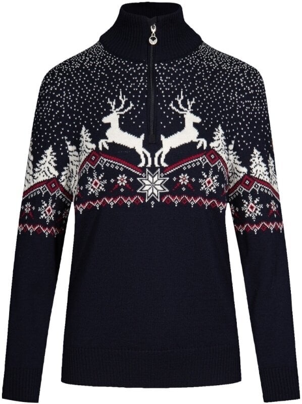 T-shirt de ski / Capuche Dale of Norway Dale Christmas Womens Navy/Off White/Redrose S Pull-over