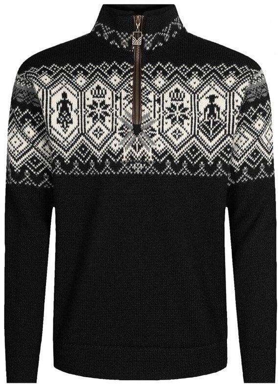T-shirt de ski / Capuche Dale of Norway Norge Black/Dark Charcoal/Light Charcoal M Pull-over