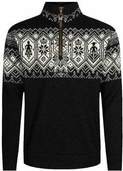 T-shirt/casaco com capuz para esqui Dale of Norway Norge Black/Dark Charcoal/Light Charcoal M Ponte - 1