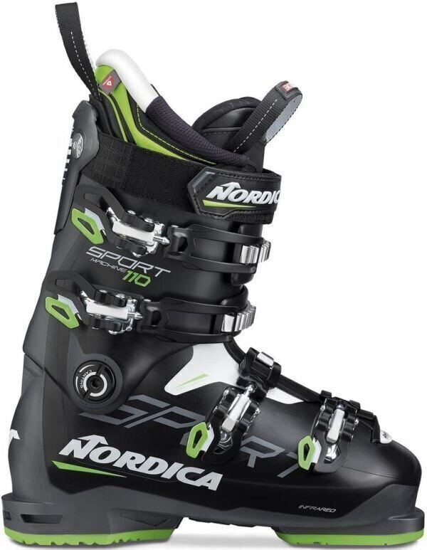 Обувки за ски спускане Nordica Sportmachine Black/Anthracite/Green 270 Обувки за ски спускане