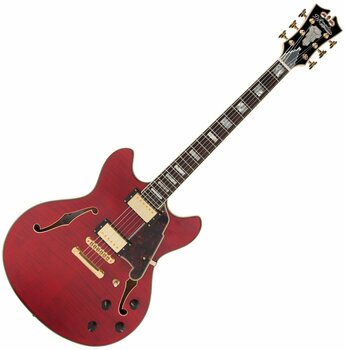 Jazz gitara D'Angelico Excel DC Stop-bar Cherry - 1