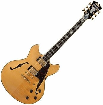 Guitare semi-acoustique D'Angelico Excel DC Stop-bar Natural-Tint - 1