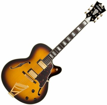 Halvakustisk gitarr D'Angelico Excel DH Vintage Sunburst - 1