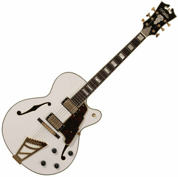 Semi-akoestische gitaar D'Angelico Excel DH White - 1