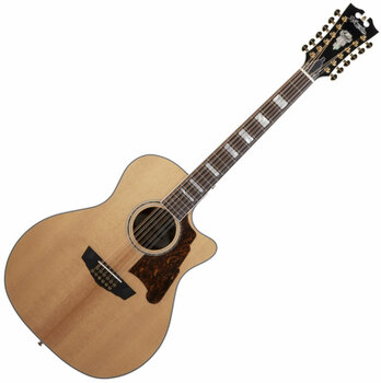 12-string Acoustic-electric Guitar D'Angelico Excel Fulton Natural - 1