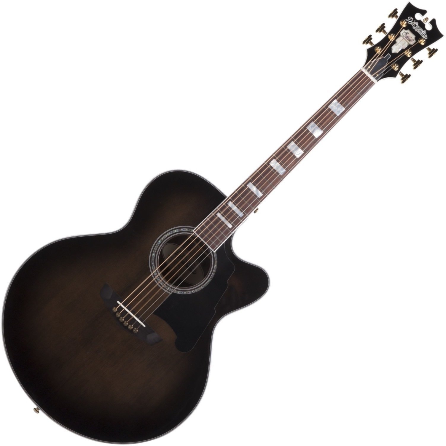 electro-acoustic guitar D'Angelico Excel Madison Grey Black