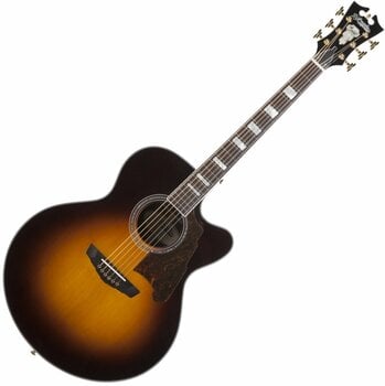 Guitare Jumbo acoustique-électrique D'Angelico Excel Madison Vintage Sunburst Guitare Jumbo acoustique-électrique - 1