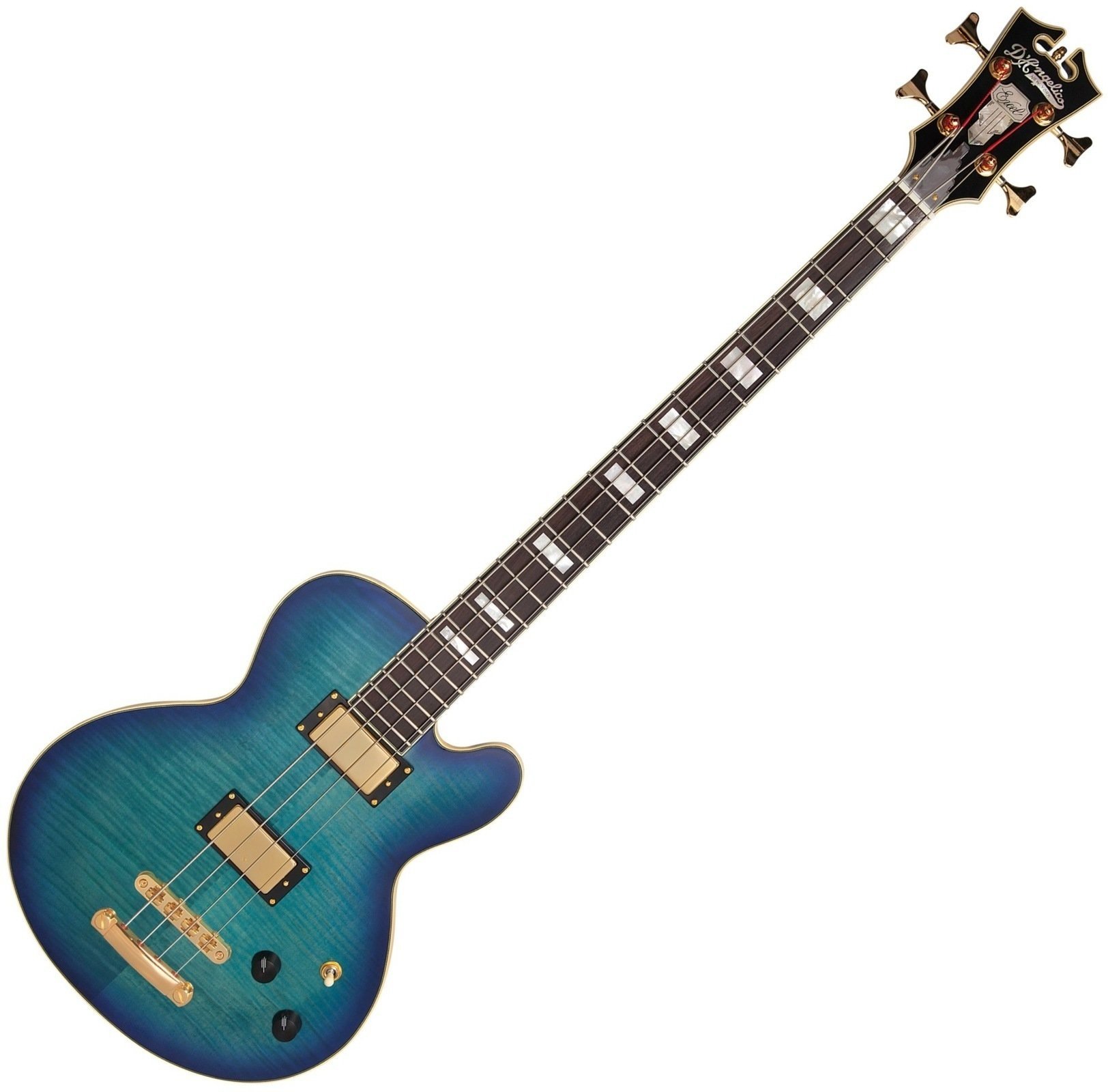 Elektrická basgitara D'Angelico Excel SD Blue Burst
