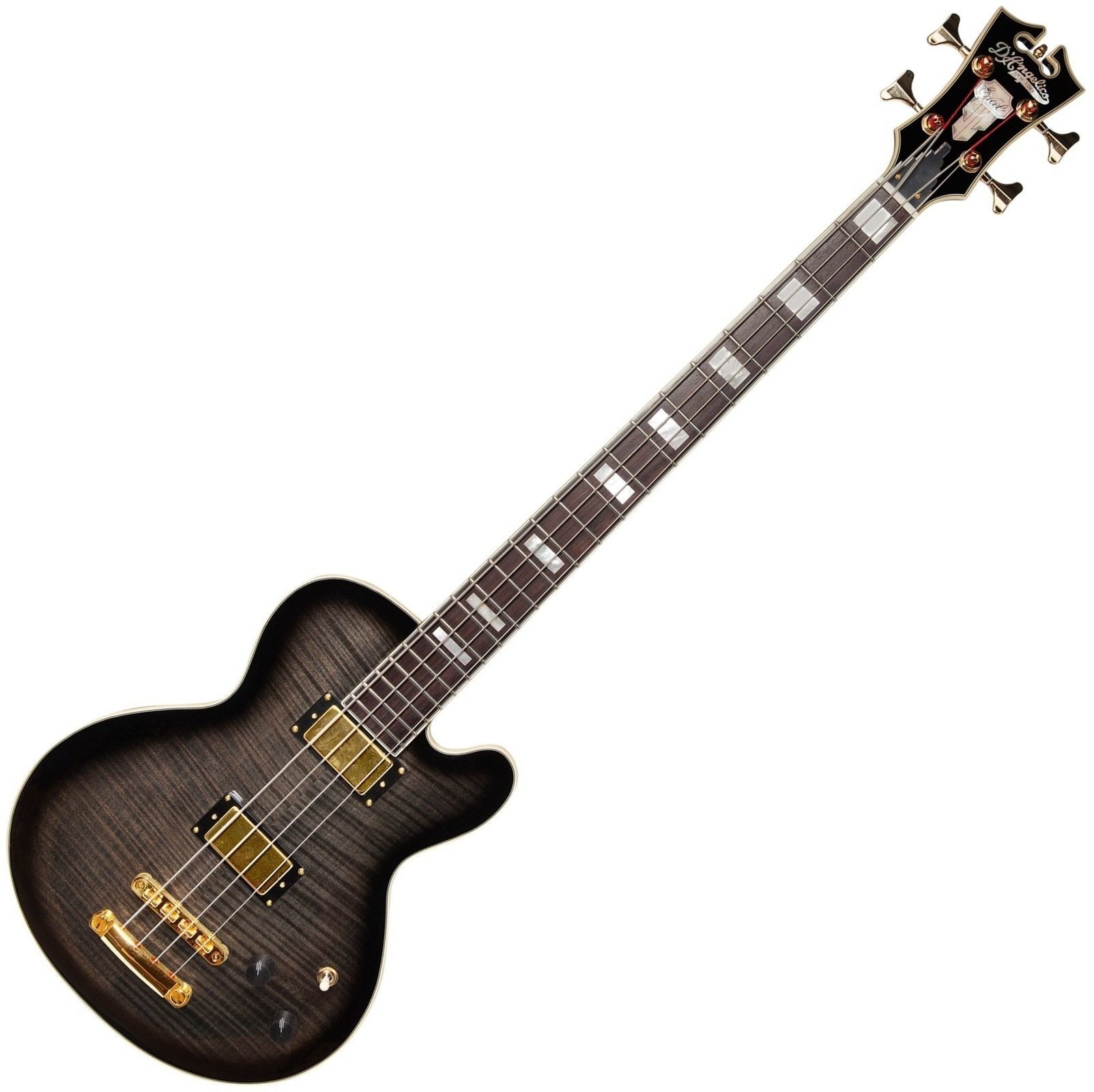 Elektrická basgitara D'Angelico Excel SD Grey Black