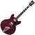 Semi-Acoustic Guitar D'Angelico Premier DC Stairstep Trans Wine