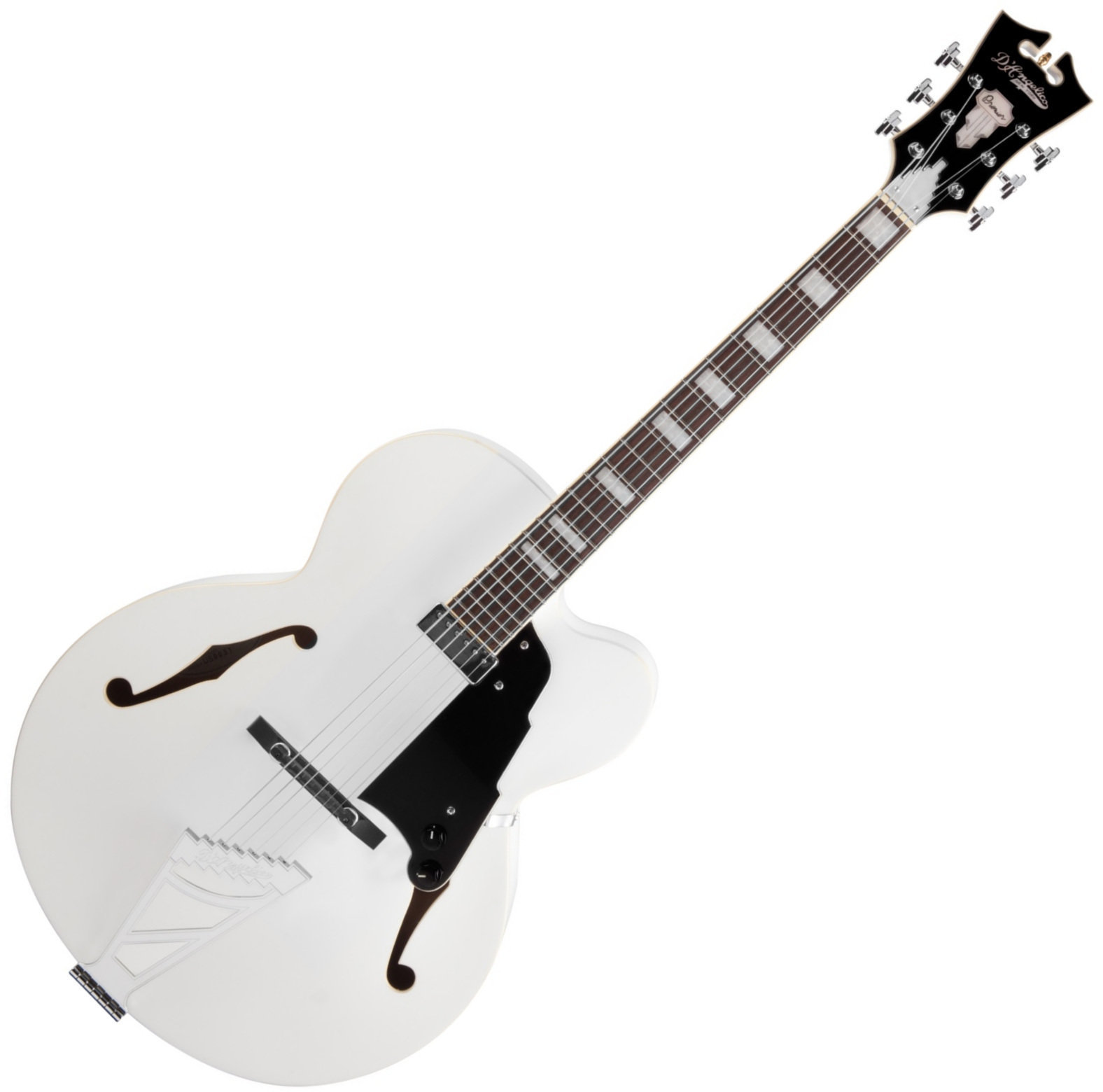 Halbresonanz-Gitarre D'Angelico Premier EXL-1 Weiß