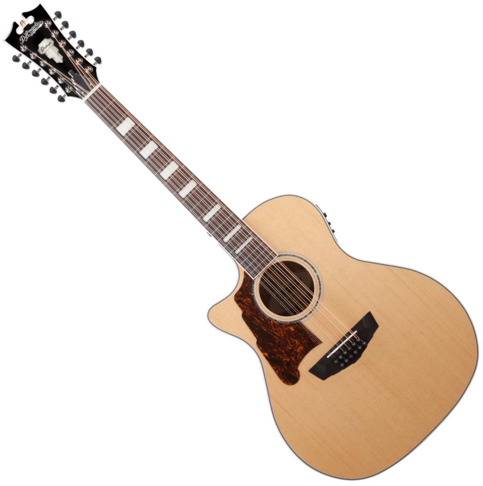 Chitară electro-acustică cu 12 corzi D'Angelico Premier Fulton Natural Chitară electro-acustică cu 12 corzi