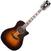 12-string Acoustic-electric Guitar D'Angelico Premier Fulton Vintage Sunburst
