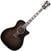 Jumbo elektro-akoestische gitaar D'Angelico Premier Gramercy Grey Black