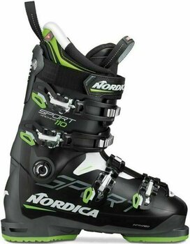 Alpine skistøvler Nordica Sportmachine Black/Anthracite/Green 280 Alpine skistøvler - 1