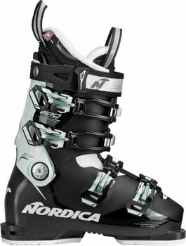 Chaussures de ski alpin Nordica Pro Machine 85 W Black/White/Green 245 Chaussures de ski alpin - 1