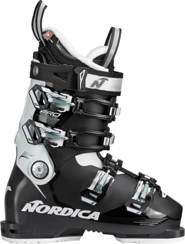 Botas de esqui alpino Nordica Pro Machine 85 W Black/White/Green 255 Botas de esqui alpino