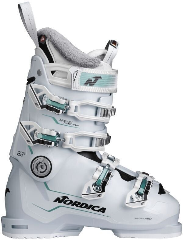 Обувки за ски спускане Nordica Speedmachine W White/Black/Green 240 Обувки за ски спускане