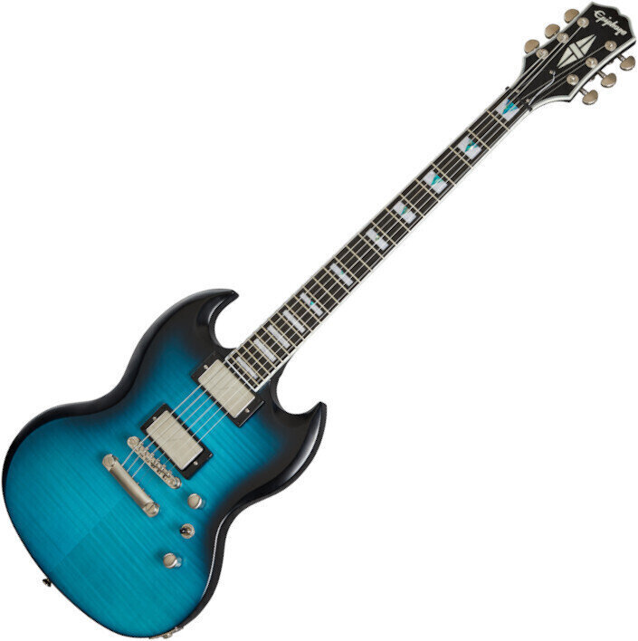Guitarra elétrica Epiphone SG Prophecy Blue Tiger Aged Gloss