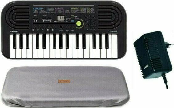 Kinder-Keyboard Casio SA-47 SET Schwarz - 1