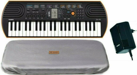 Keyboard til børn Casio SA-76 SET Sort - 1